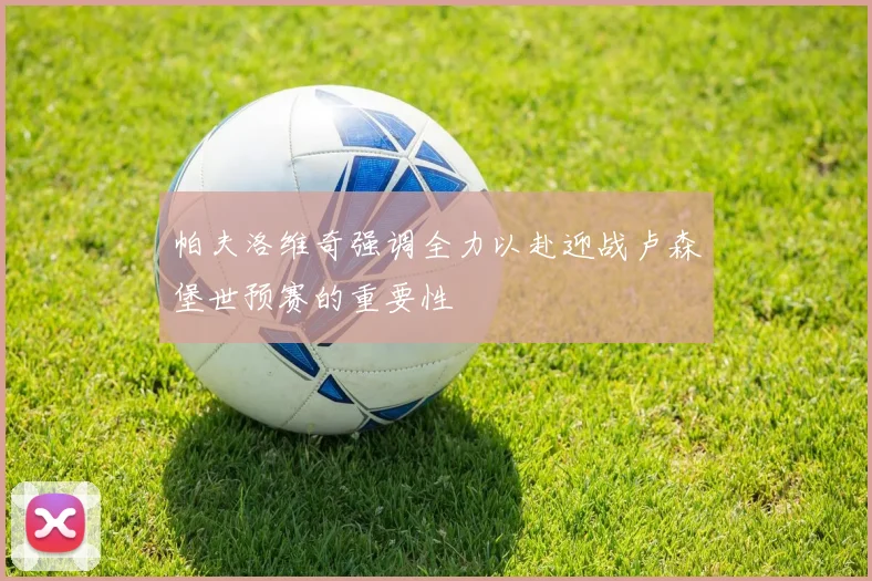 帕夫洛维奇强调全力以赴迎战卢森堡世预赛的重要性